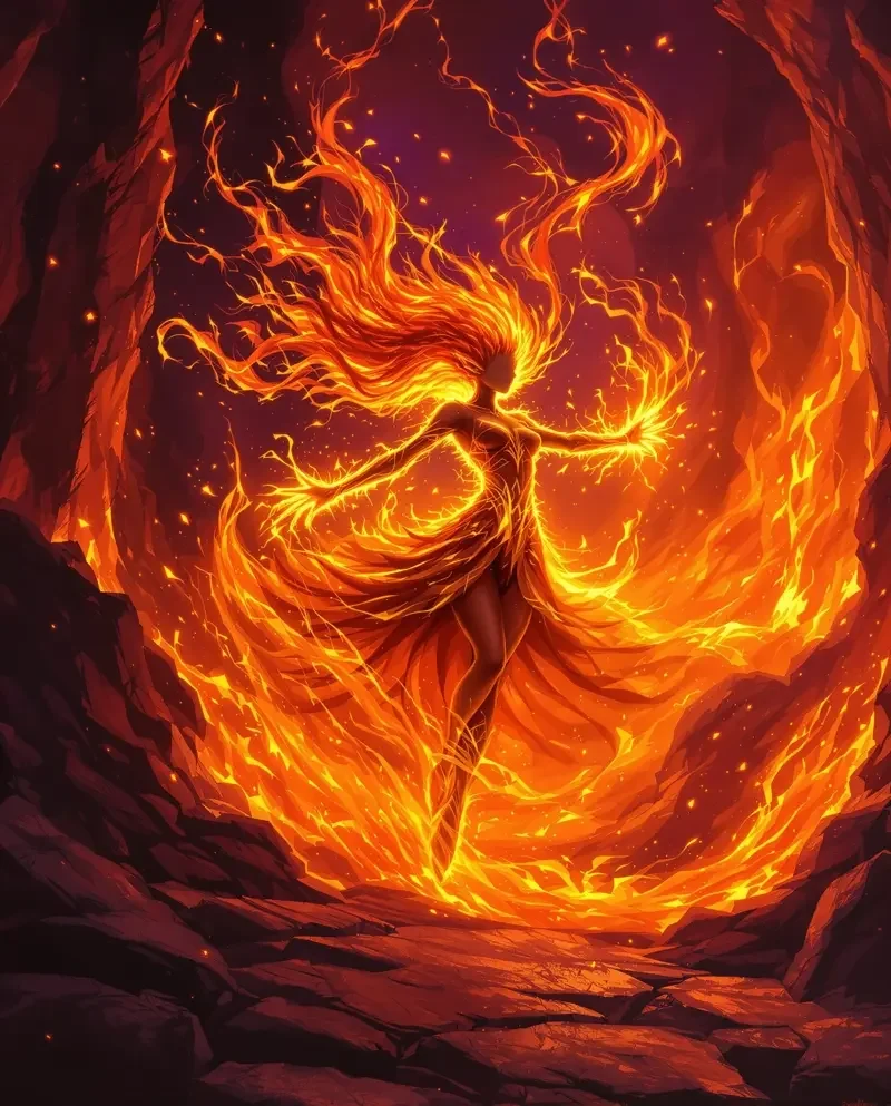 火焰精灵 - 日日av精灵传说 火焰精灵 精灵种族图鉴